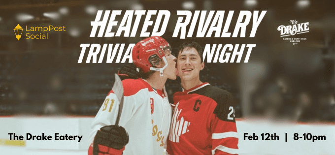 Heated Rivalry Trivia Night at The Drake Eatery, Pandora Avenue, Victoria, BC, Canada