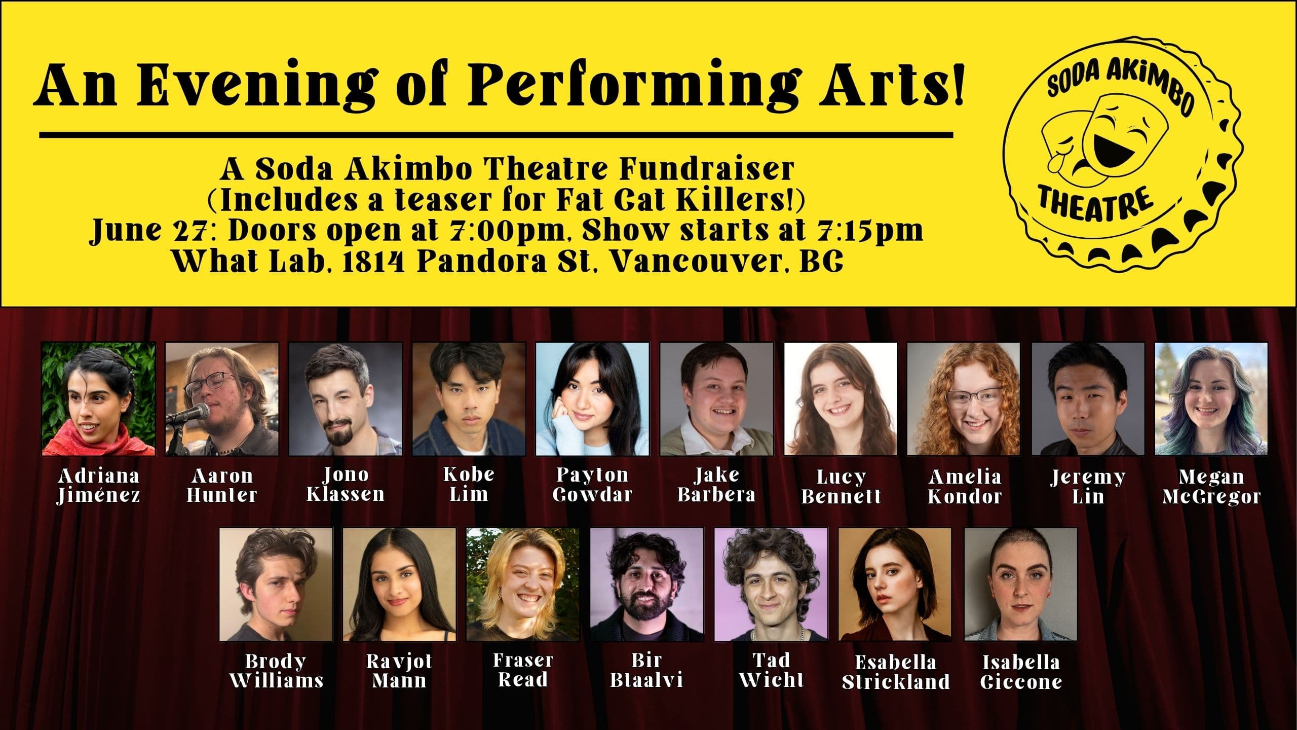 An Evening of Performing Arts (A Soda Akimbo Theatre Fundraiser) — Performing Arts in Vancouver