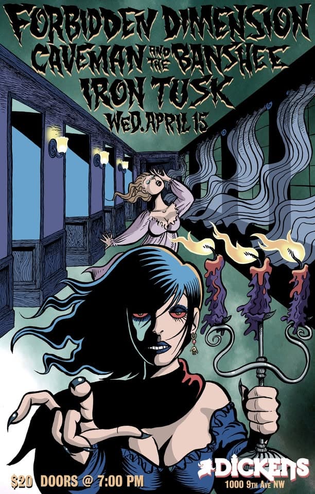 Forbidden Dimension, Caveman & The Banshee at Dickens