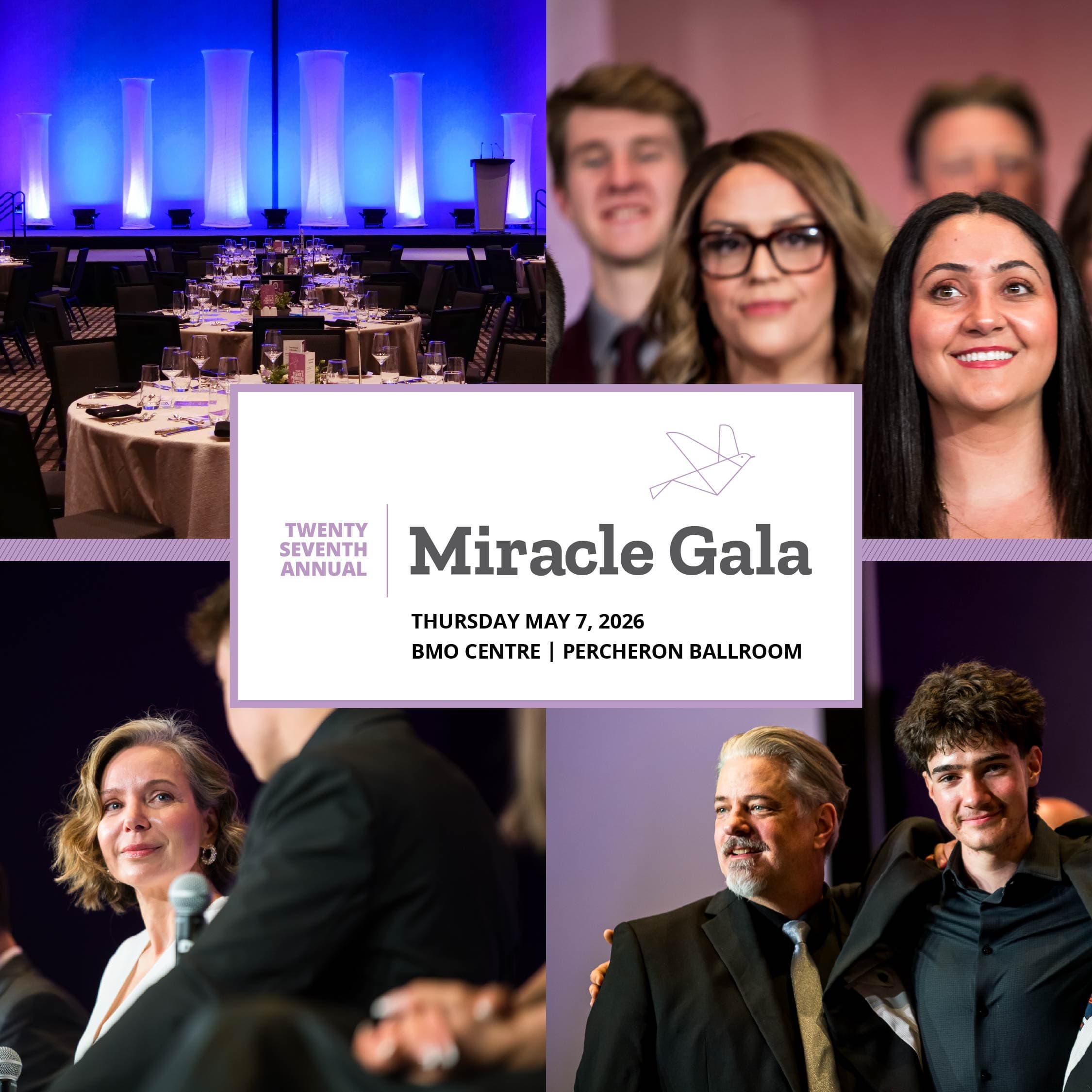 Aarc's 27th Annual Miracle Gala at BMO Centre | Percheron Ballroom
1912 Flores Ladue Parade SE
Calgary
AB
T2G 2W1
Canada