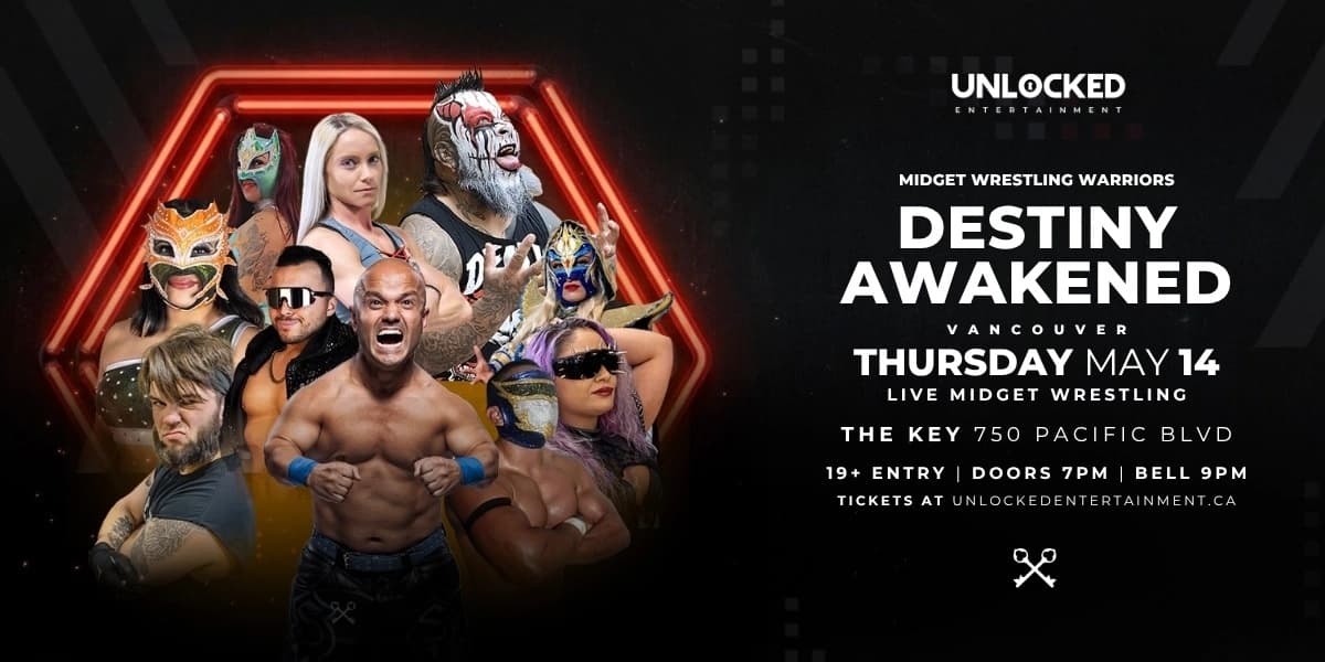 Midget Wrestling Warriors Presents Destiny Awakened at The Key