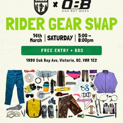 SIMBS x OBB Rider Gear Swap at Oak Bay Bikes