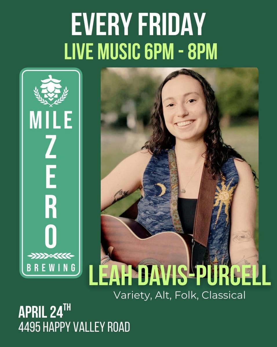 Friday Night Music @ Mile Zero Brewing withLeah Davis-Purcell at Mile Zero Brewing