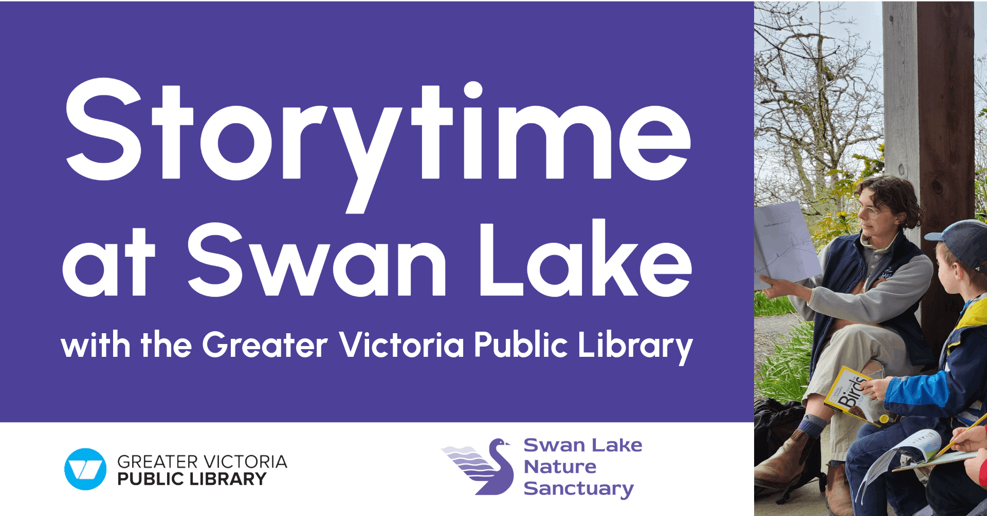 Storytime at Swan Lake with GVPL at Swan Lake Nature Sanctuary