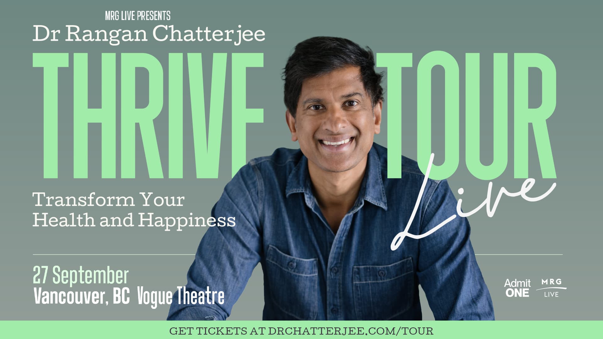 MRG Live Presents: Dr. Rangan Chatterjee (Vancouver) — Community Events in Vancouver