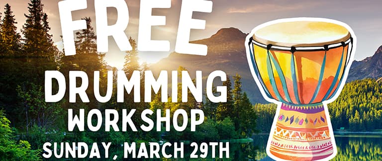 FREE DRUMMING WORKSHOP (March 2026) — World Beats in Victoria