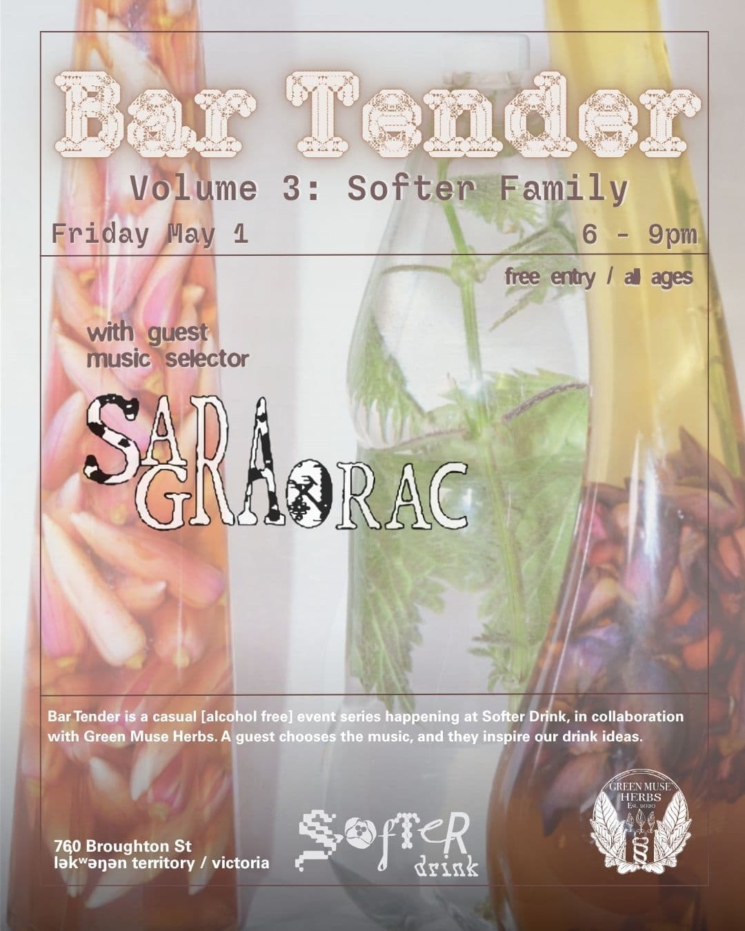 Bar Tender Vol. 3 feat. Sara Graorac at Softer Drink