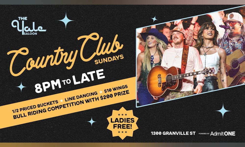 The Yale Saloon Presents: Country Club Sundays at The Yale Saloon