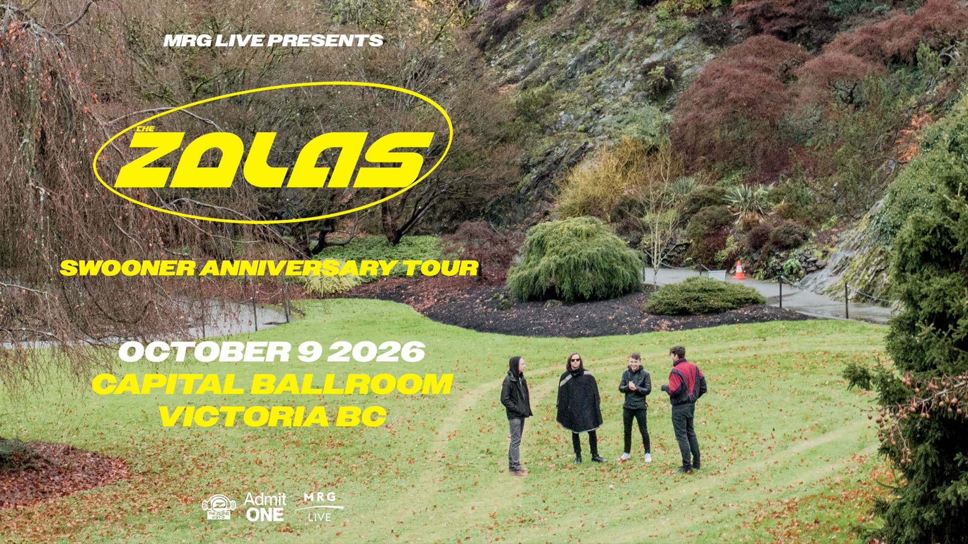 The Zolas - Swooner Anniversary Tour (Victoria) at Capital Ballroom