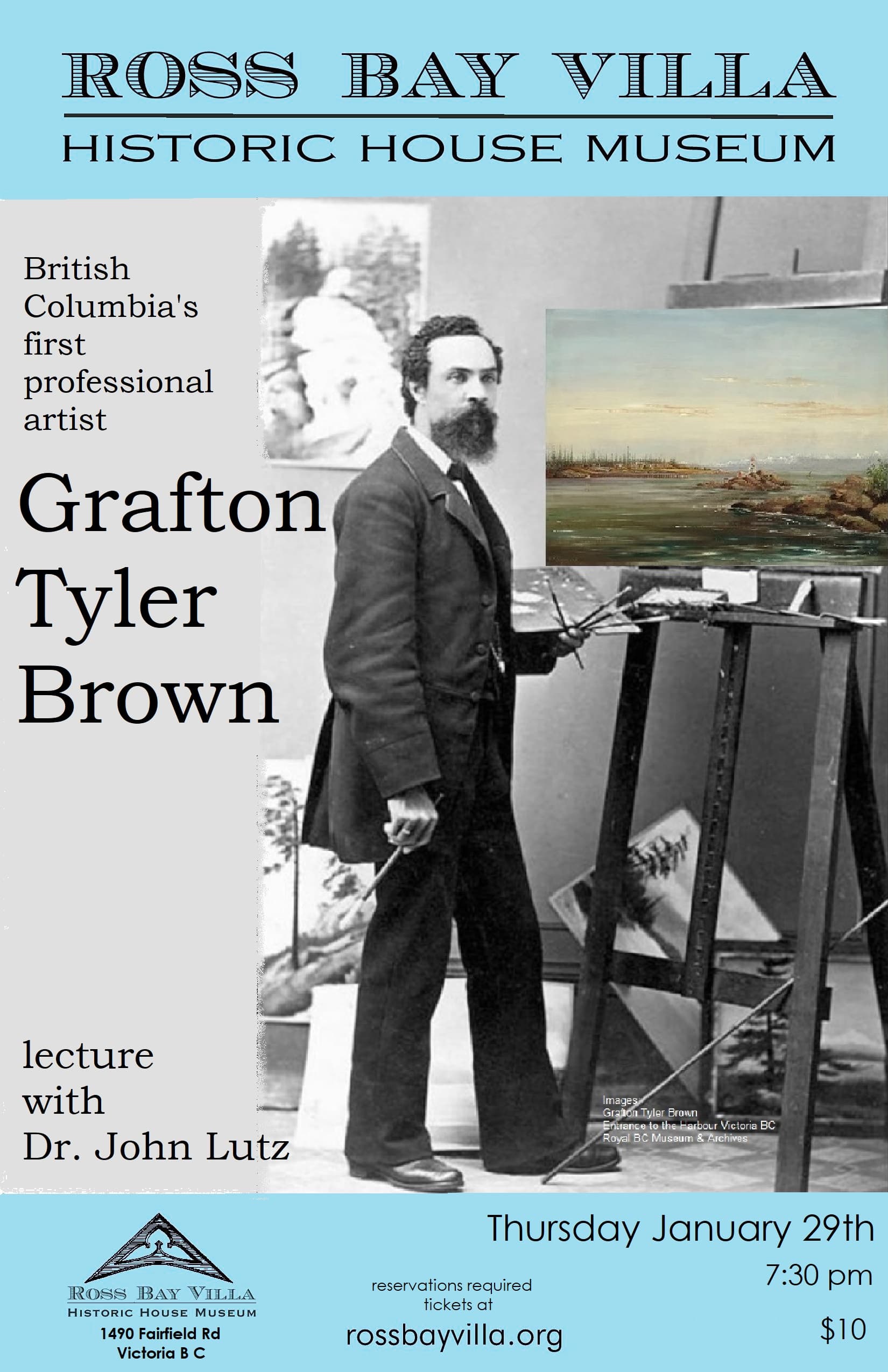 Grafton Tyler Brown: British Columbia’s First Professional Artist at 1490 Fairfield Road