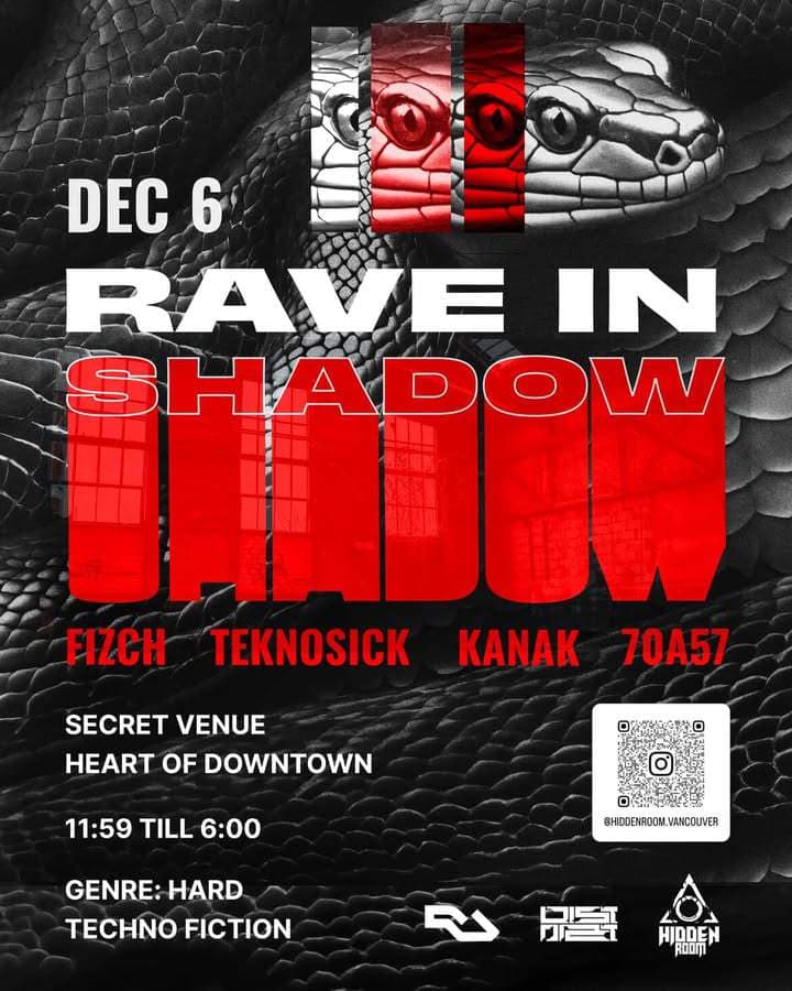 HiddenRoom,Hardtechno after hours — Live Music in Vancouver