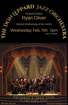 The Don Leppard Jazz Orchestra | featured guest: Ryan Oliver at Hermann's Jazz Club