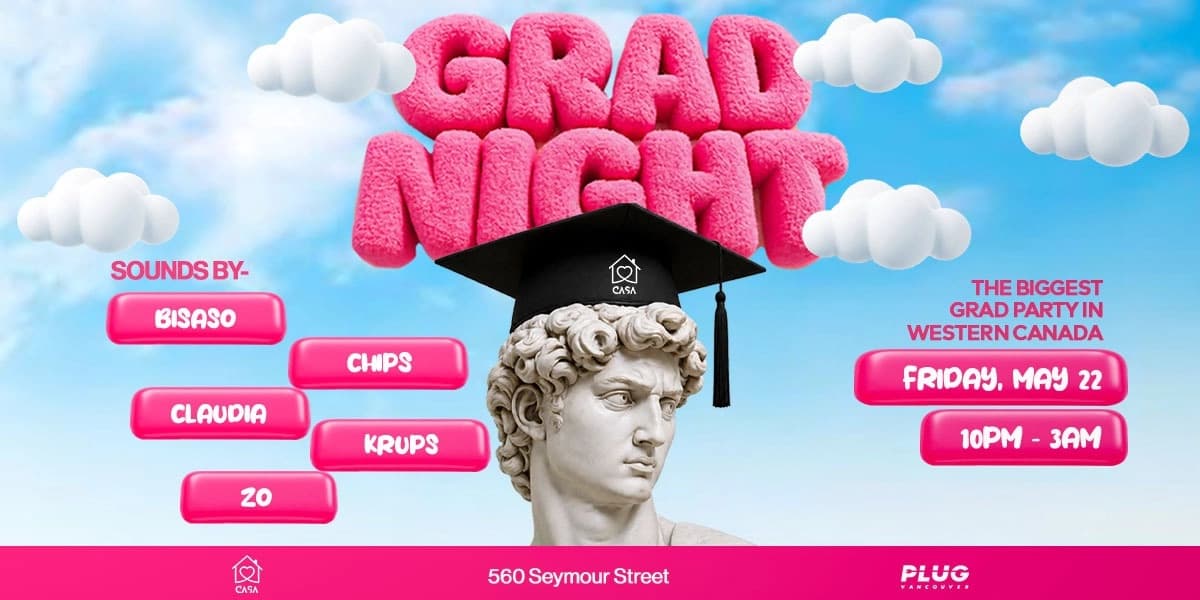 Free Rsvp: Grad Night 2026 at 560 Seymour Event Centre
