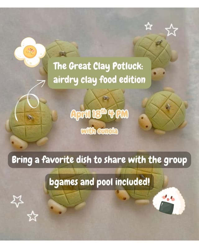 The Great Clay Potluck at 2220 Kingsway