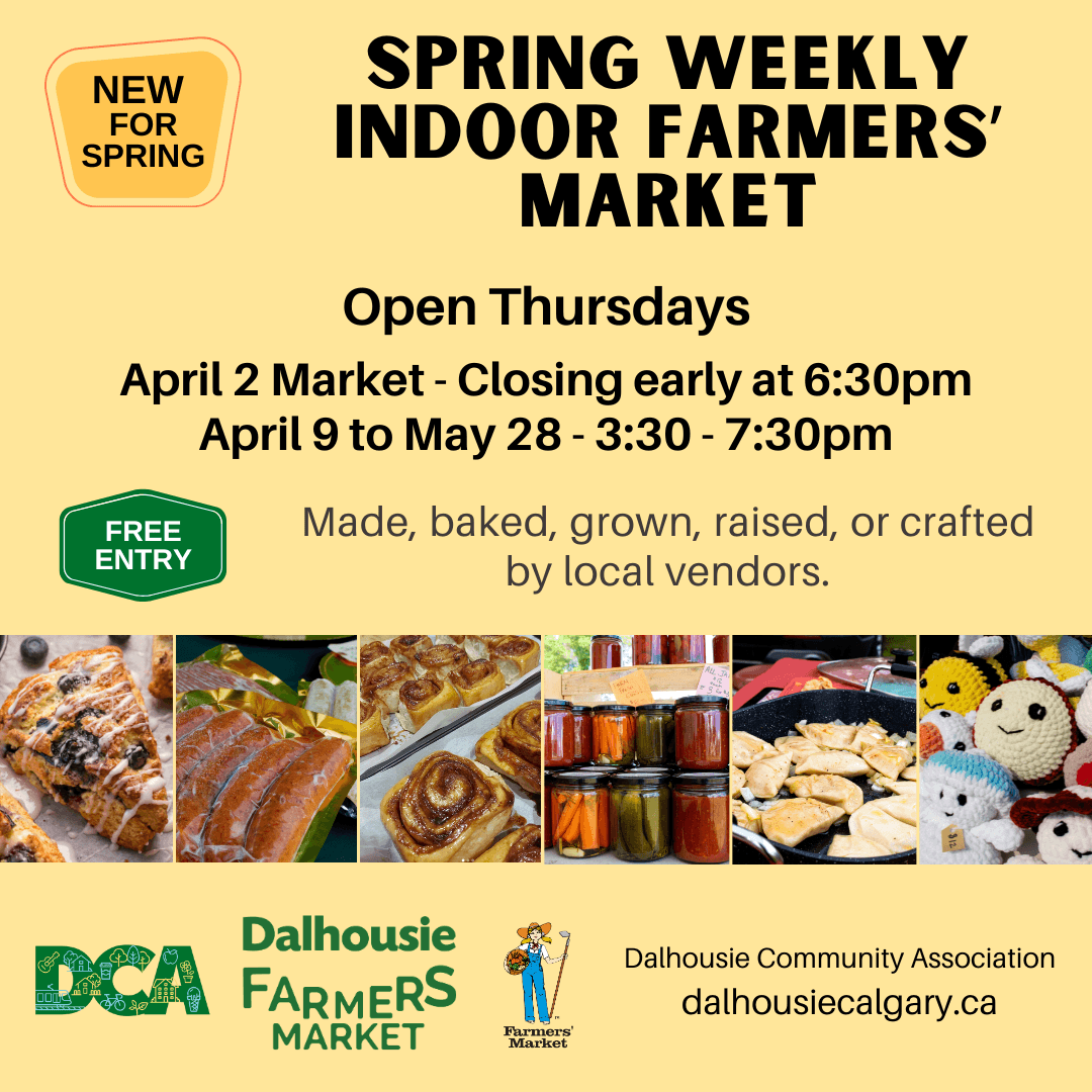 Dalhousie Spring Weekly Indoor Farmers' Markets at Dalhousie Community Association