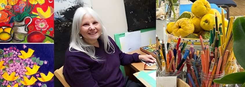 ART from the HEART: mixed-media on paper at The CLASSROOM at the Gardens at HCP