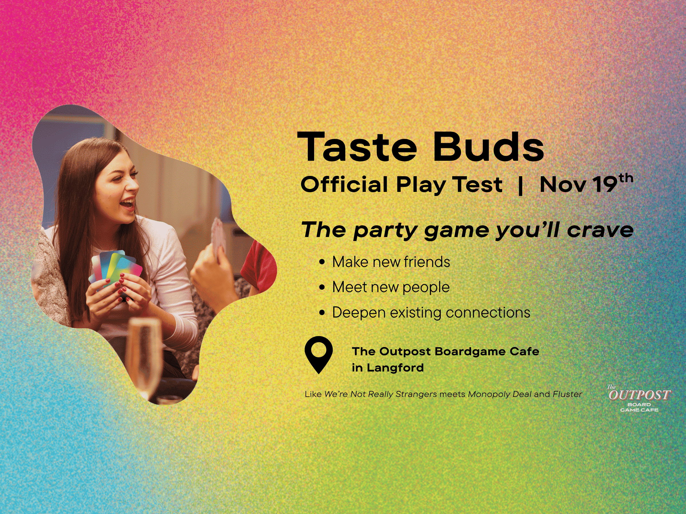 Game Play Test Night: Meet New People ⭐️ at The Outpost Board Game Cafe