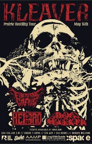 Kleaver // Fire To The Grave // Hedoro // Bog Walker at Blox Arts Centre