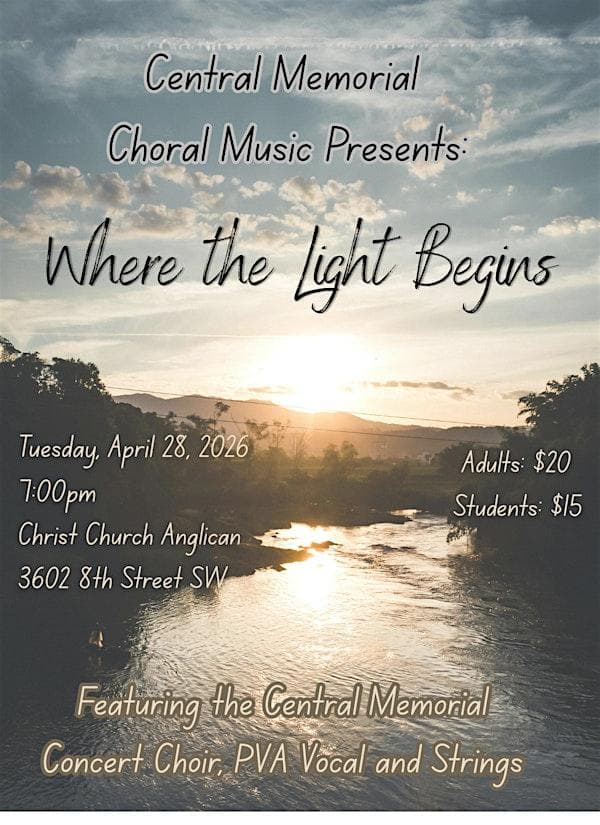Where The Light Begins: Vocal Spring Concert at Christ Church