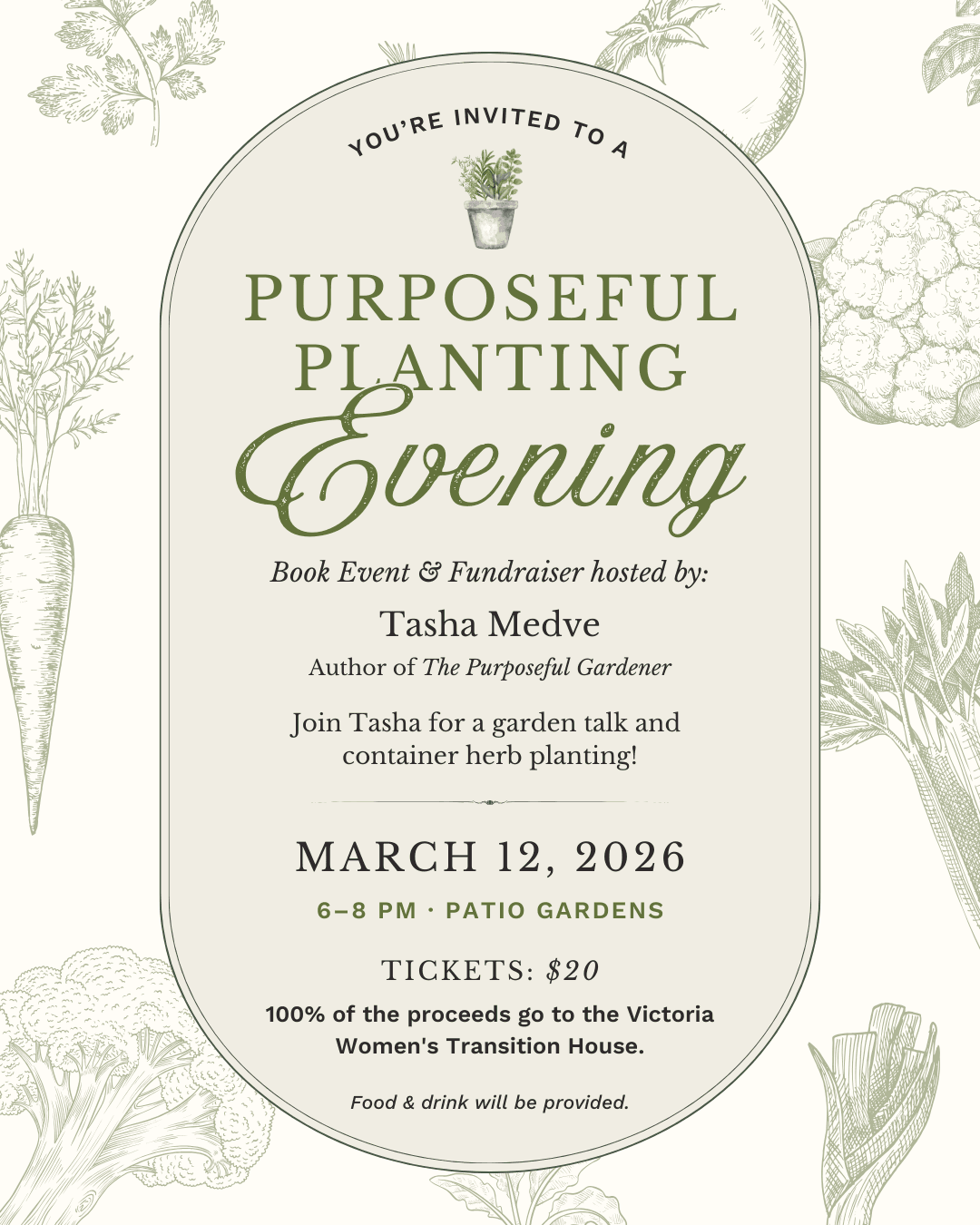Purposeful Planting Evening at Patio Gardens - 6536 West Saanich Rd.