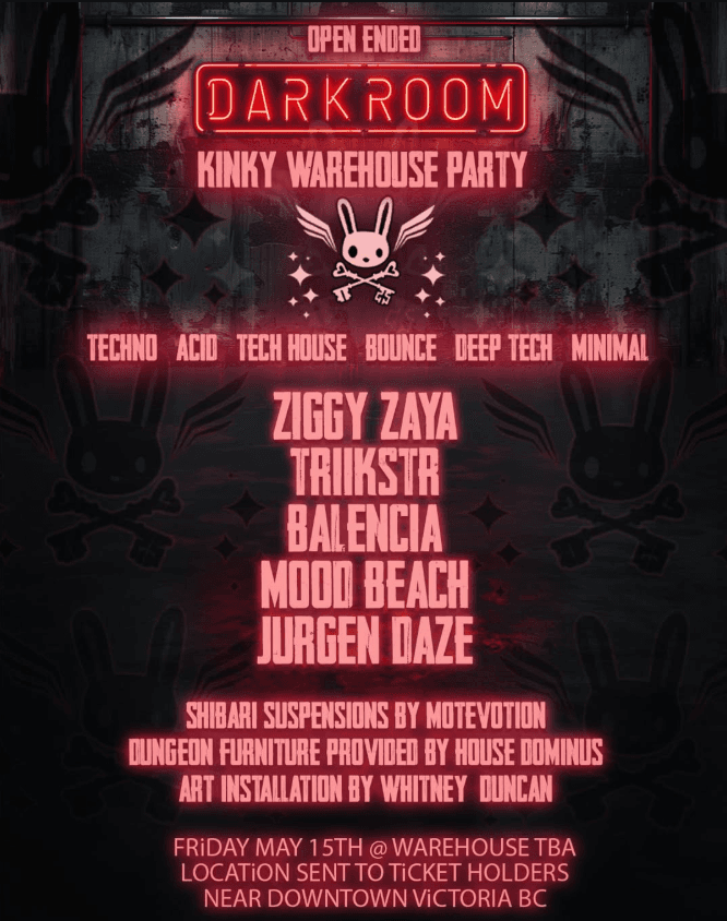 DARKROOM Kinky Warehouse Party at Secret Location