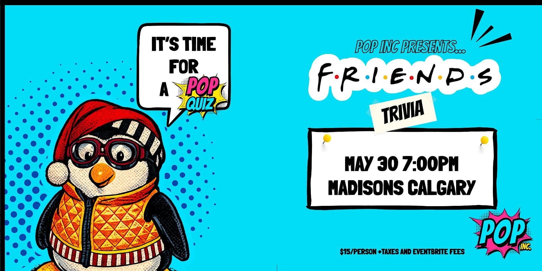 Calgary - Friends Trivia Night @ Madison's — Fun n Games in Calgary