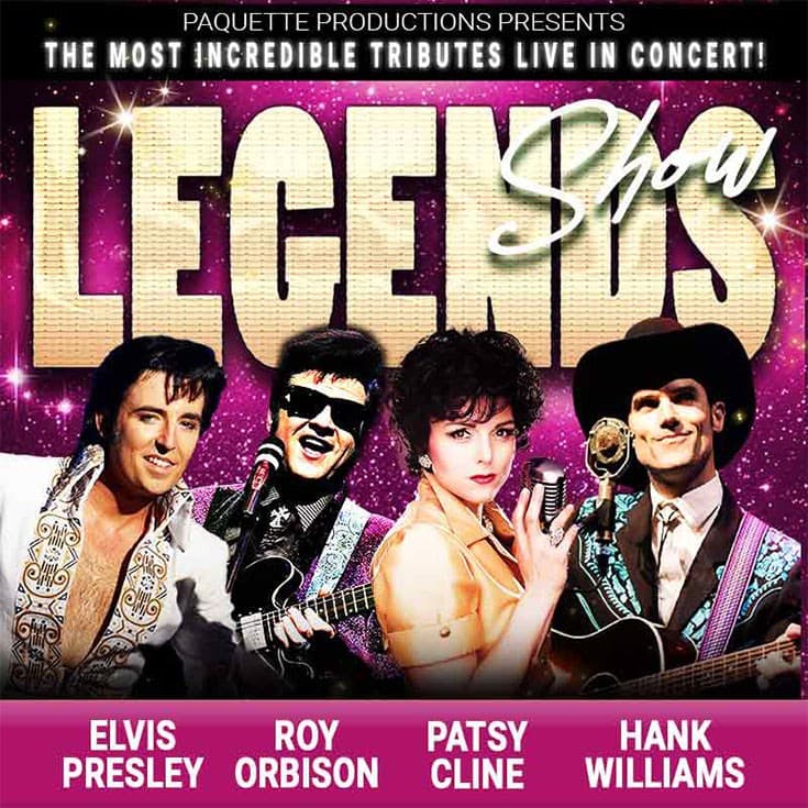 PAQUETTE PRODUCTIONS PRESENTS LEGENDS SHOW at McPherson Playhouse
3 Centennial Square
Victoria, BC