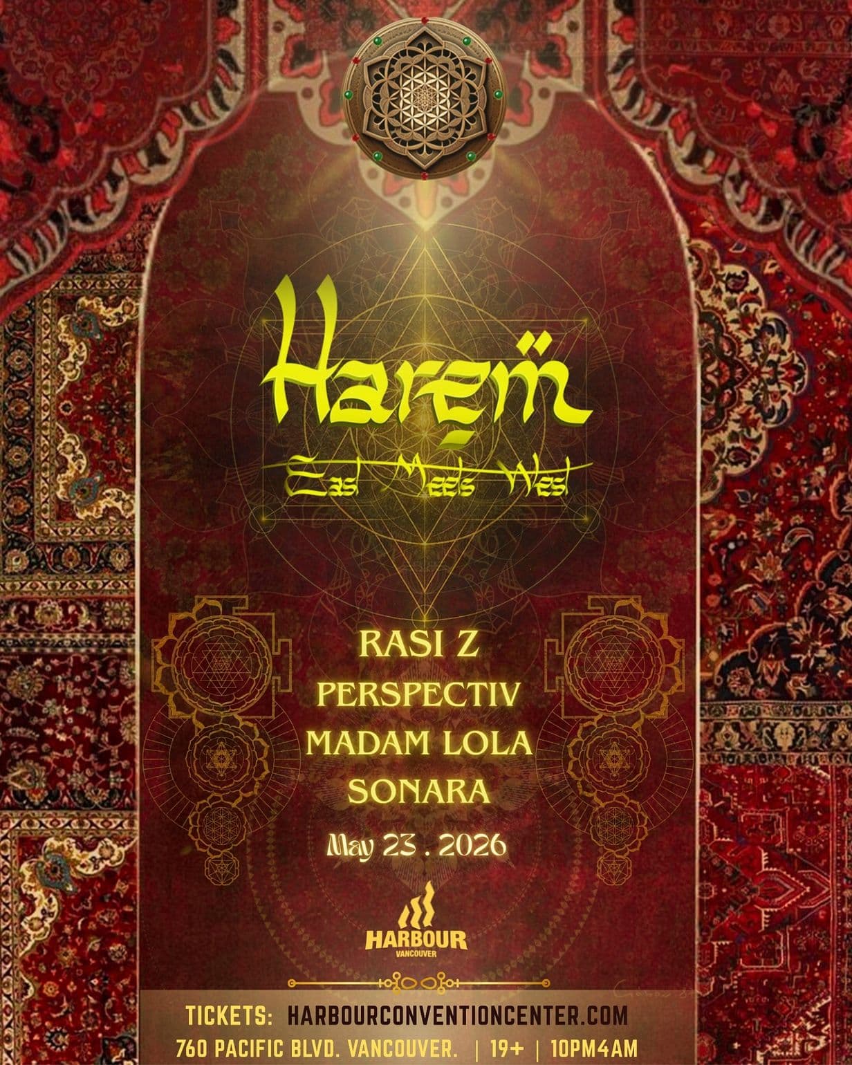 Harem East Meets West at Harbour Event and Convention Centre
