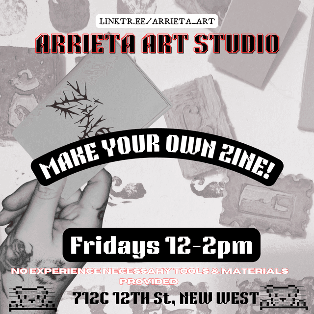 Zine Crafting! (+Mini Lino Stamps) at Arrieta art studio