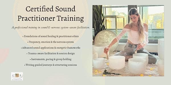 Certified Sound Healing Practitioner Training - Yaletown at 1238 Seymour St