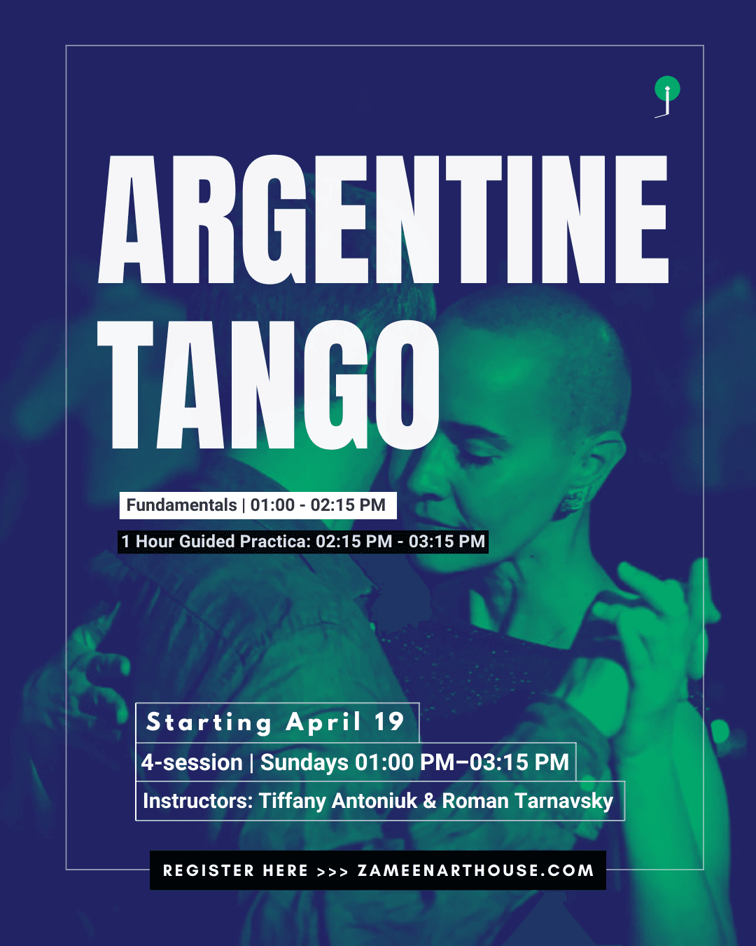 Argentine Tango – Continuing Students at 1515 Anderson St.