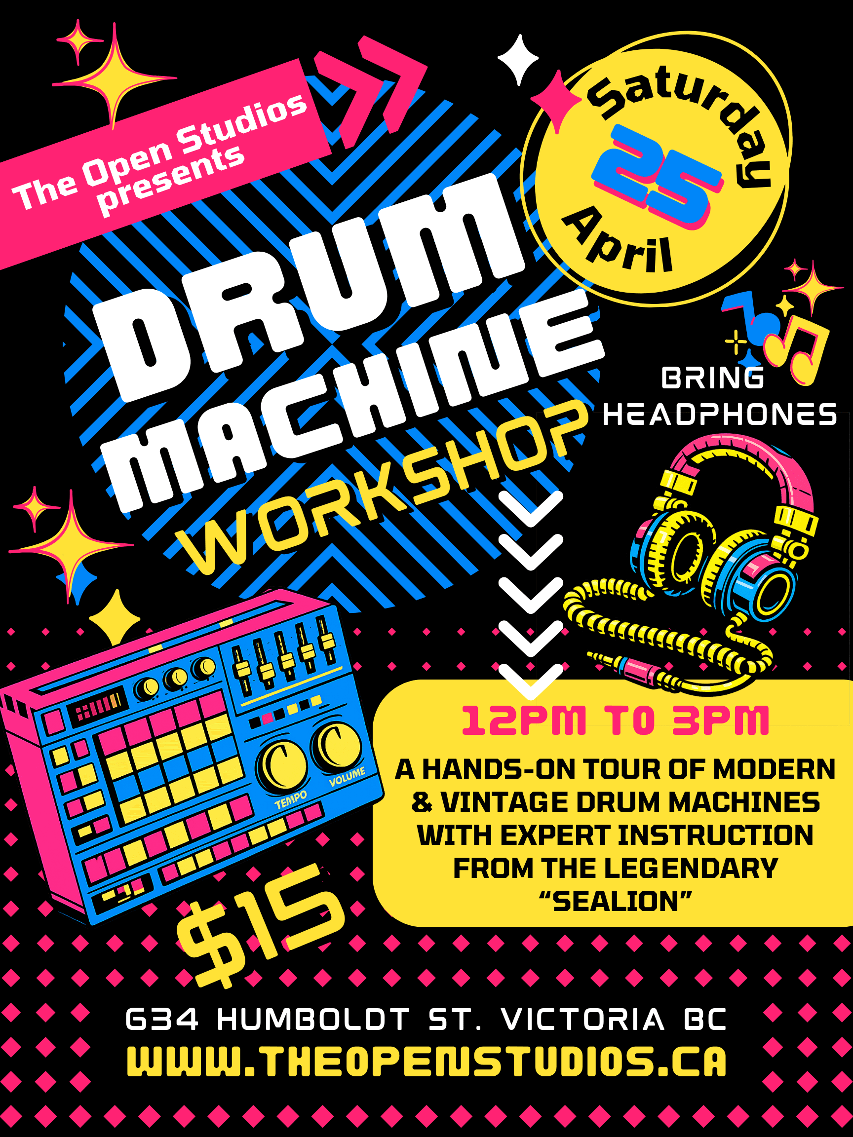 Drum Machine Workshop with SeaLion at The Open Studios at The Open Studios