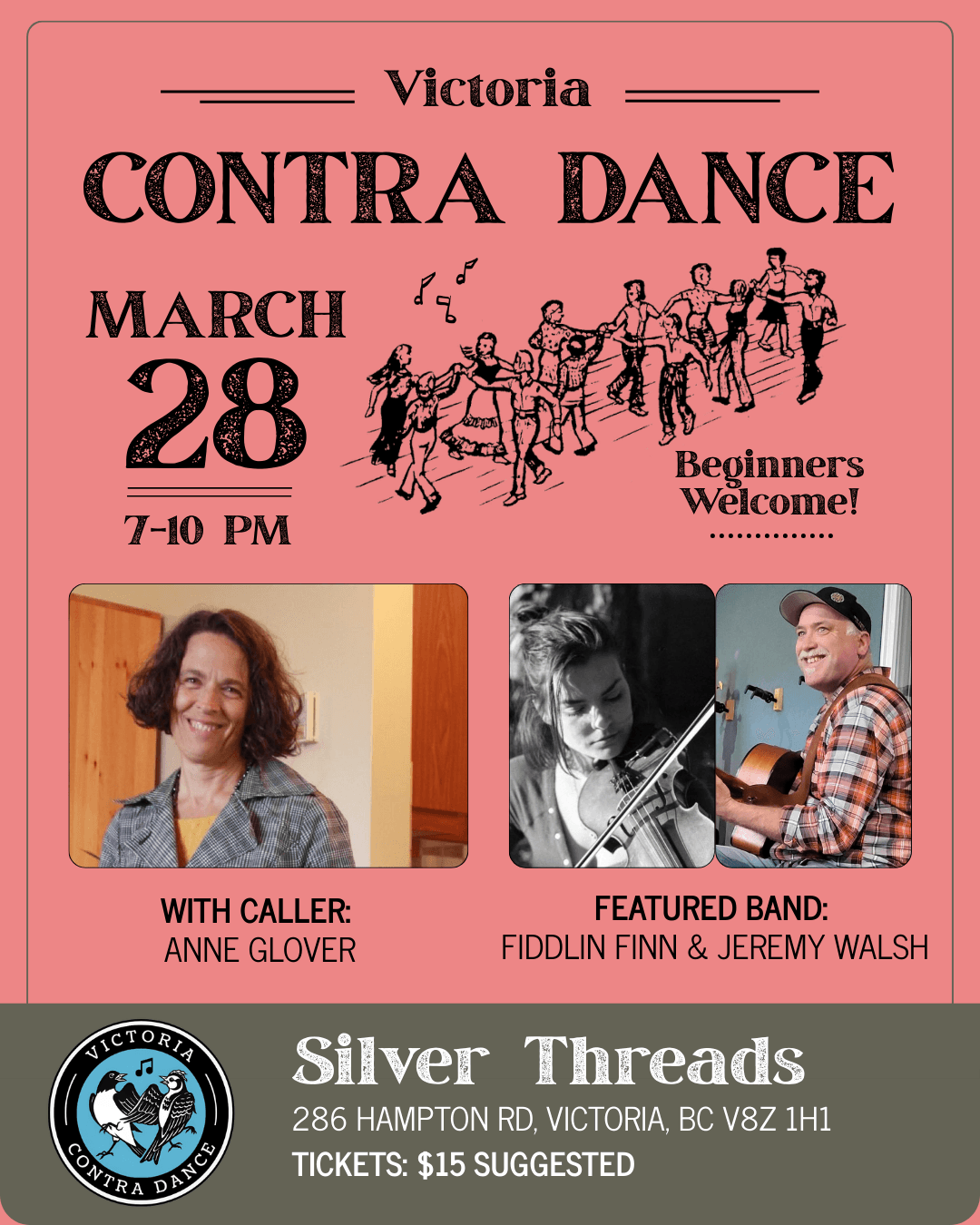 March 28th - Victoria Contra Dance — Country & Folk in Victoria