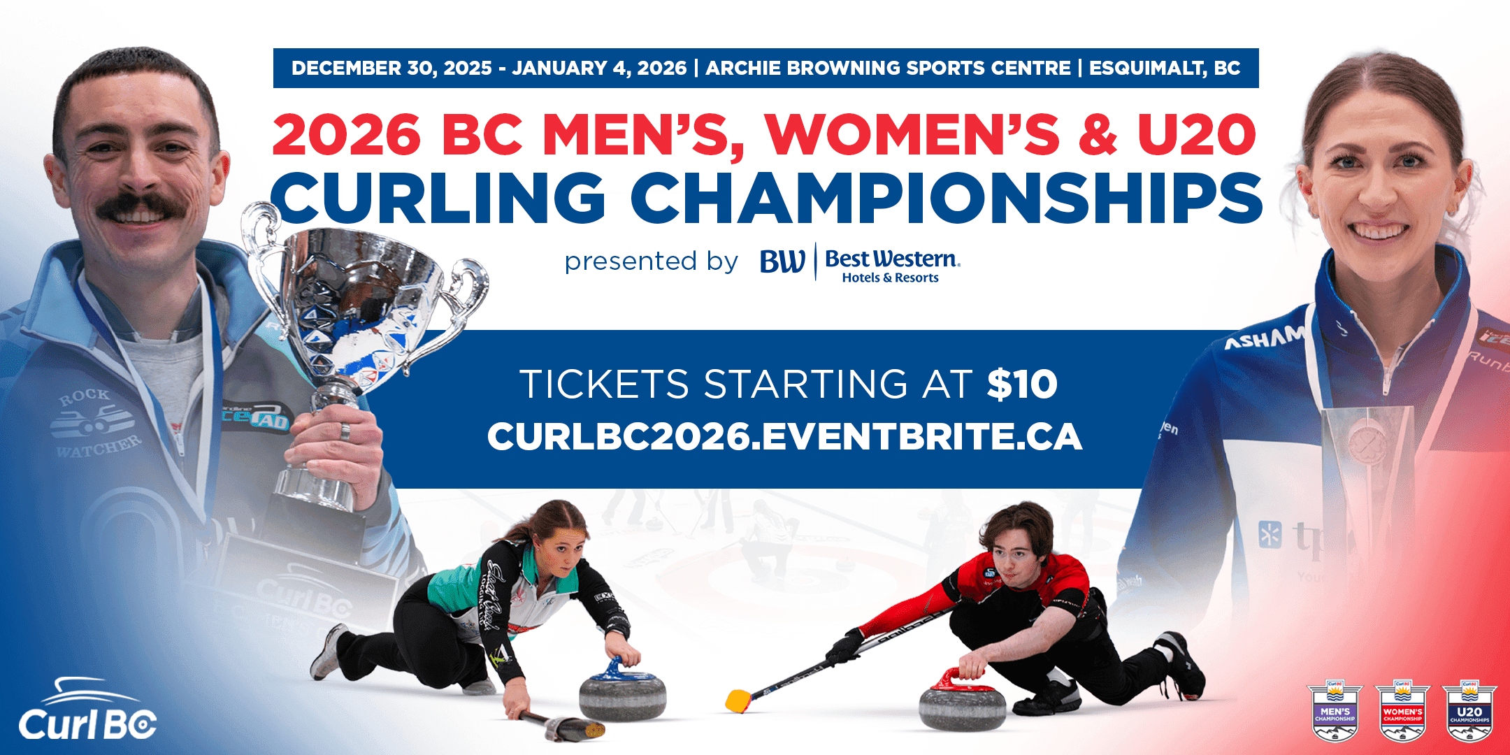 Finals - 2026 BC Men's, Women's & U20 Curling Championships, presented by Best Western at Archie Browning Sports Centre, Esquimalt, BC