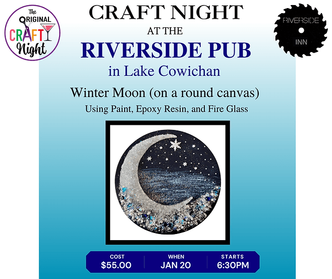 Winter Moon at the Riverside Pub! at Lake Cowichan, 56 N Shore Dr, Lake Cowichan, BC V0R 2G0, Canada