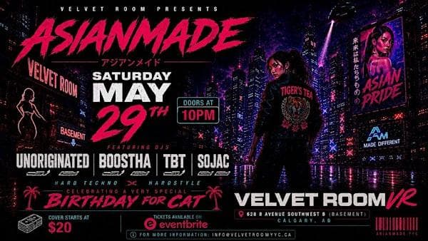 Asianmade - Cat's Birthday at Velvet Room YYC