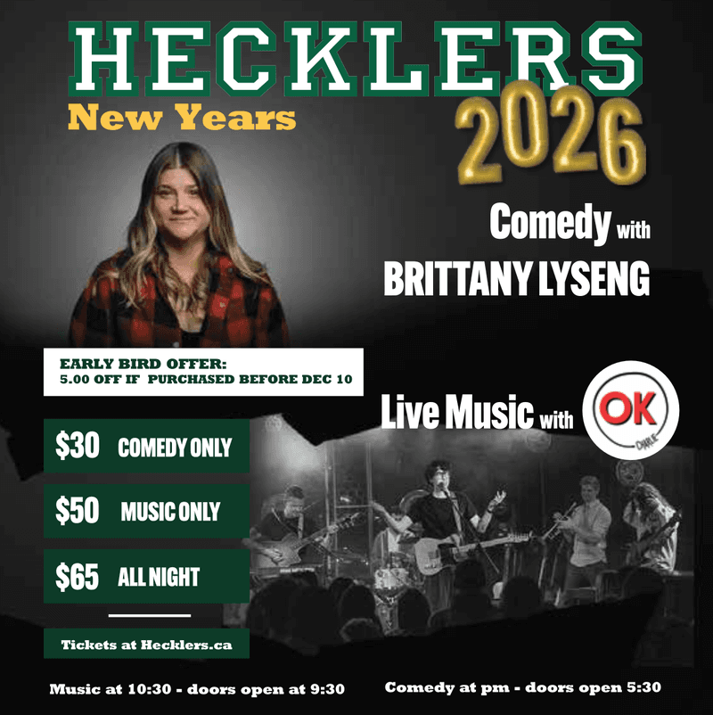 NYE Celebration with Brittany Lyseng and Ok Charlie at Hecklers Bar & Grill