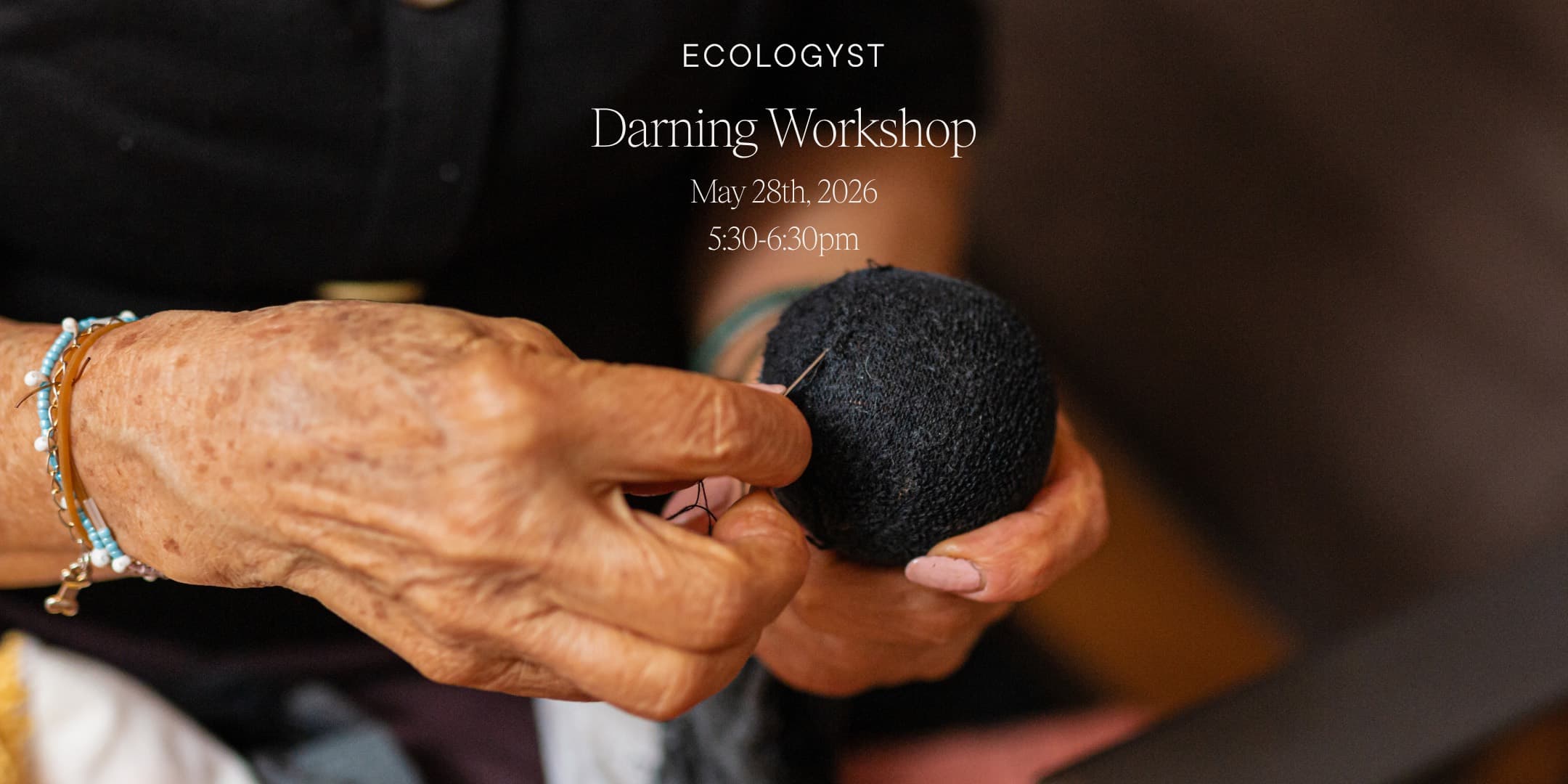 Darning Workshop at 552 Johnson Street