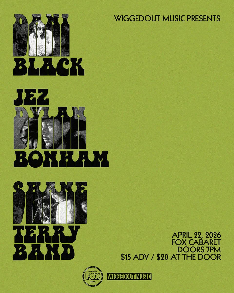 Shane Terry (Band), Jez Dylan Bonham, Dani Black at Fox Cabaret