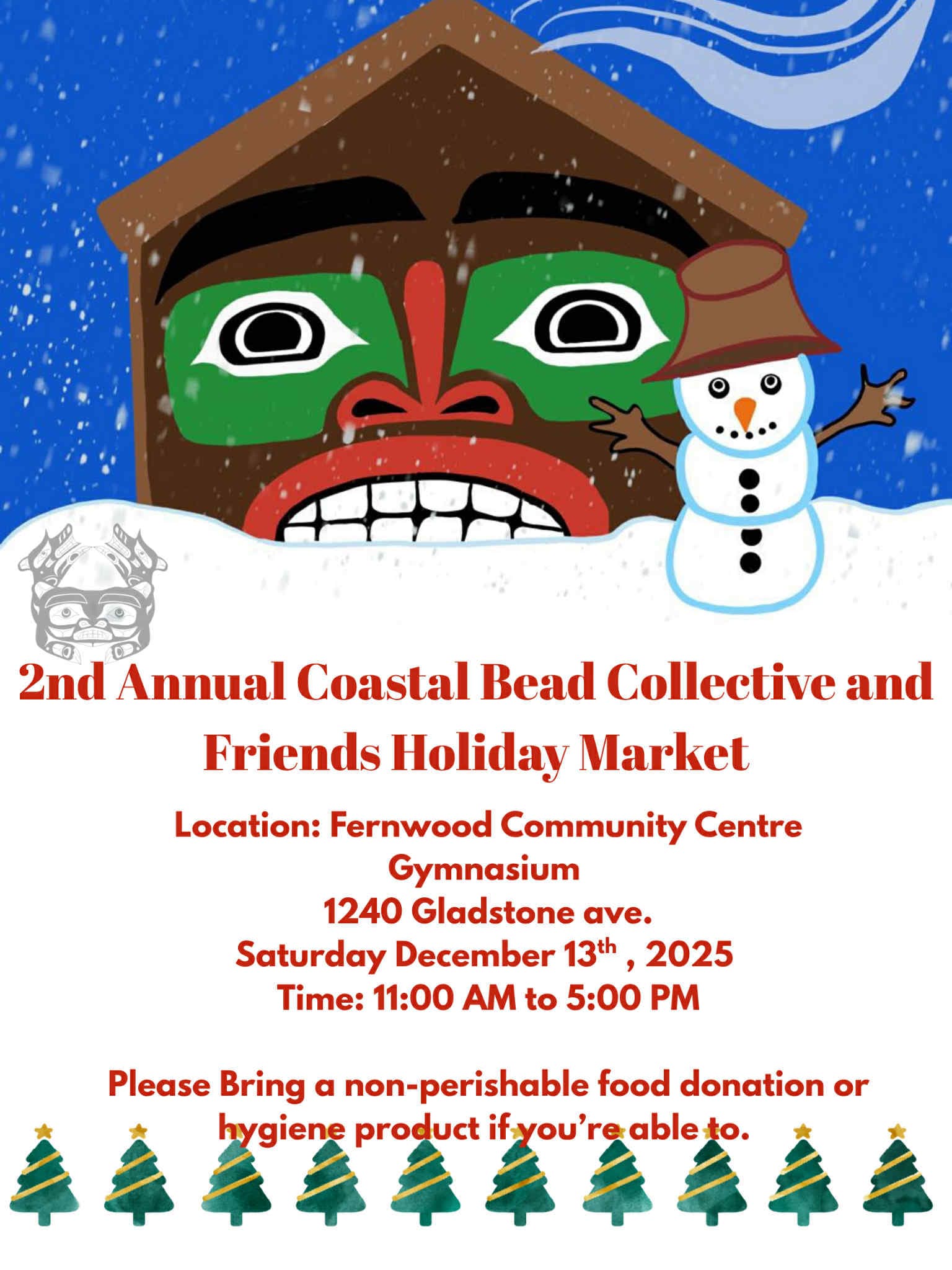 2nd Annual Coastal Bead Collective and Friends Holiday Market at 1240 Gladstone.ave