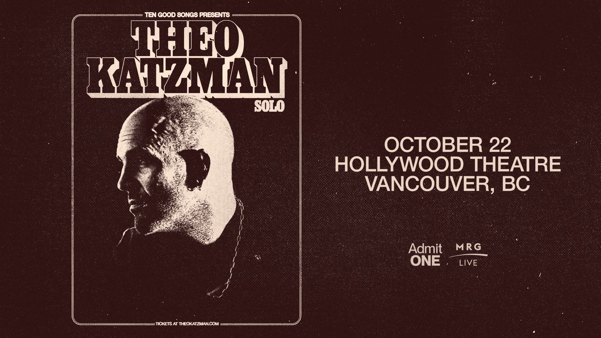 MRG Live Presents: Theo Katzman (Vancouver) at Hollywood Theatre