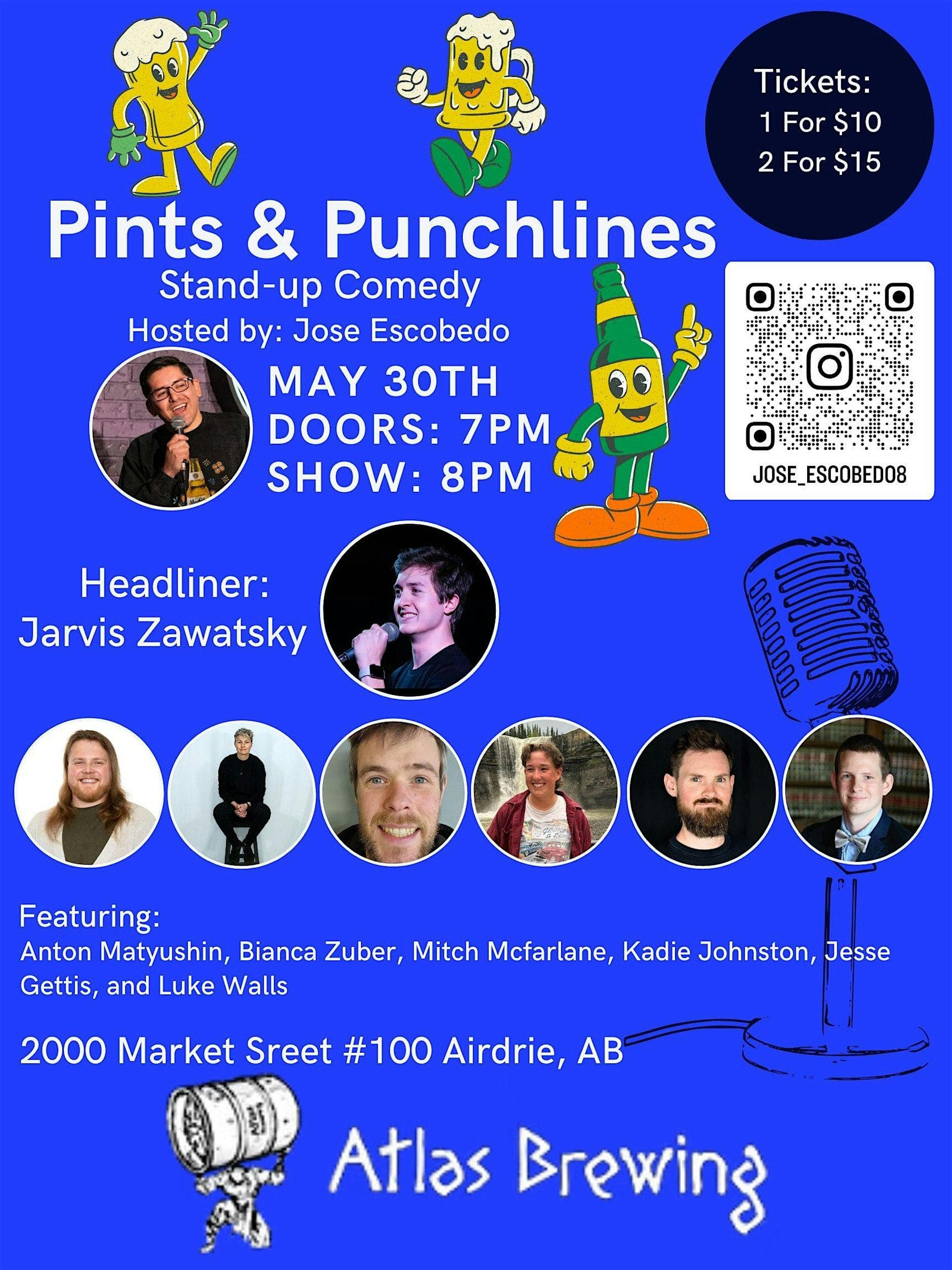 Pints And Punchlines - Standup Comedy Show — Performing Arts in Calgary