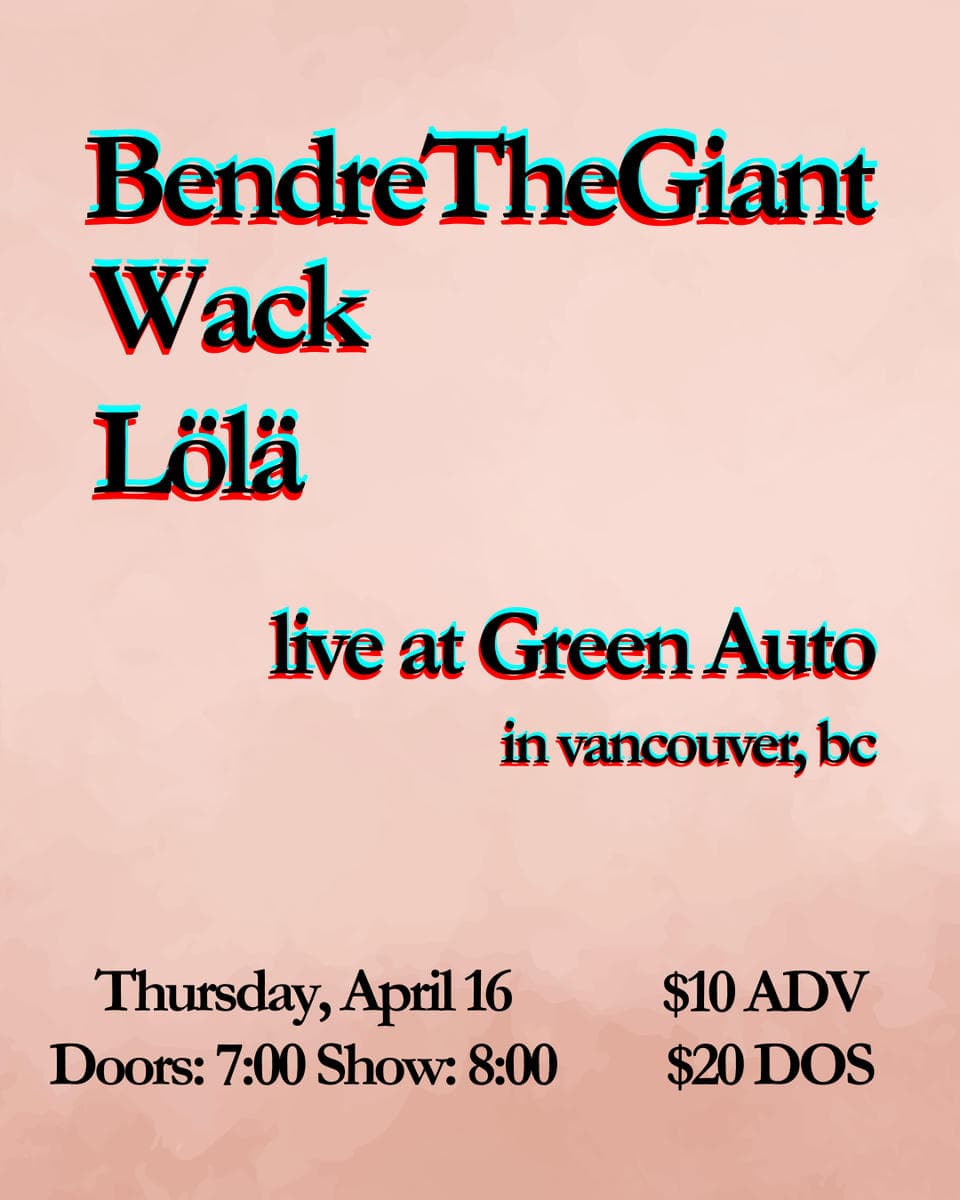 Wack, LöLä, Bendrethegiant at Green Auto