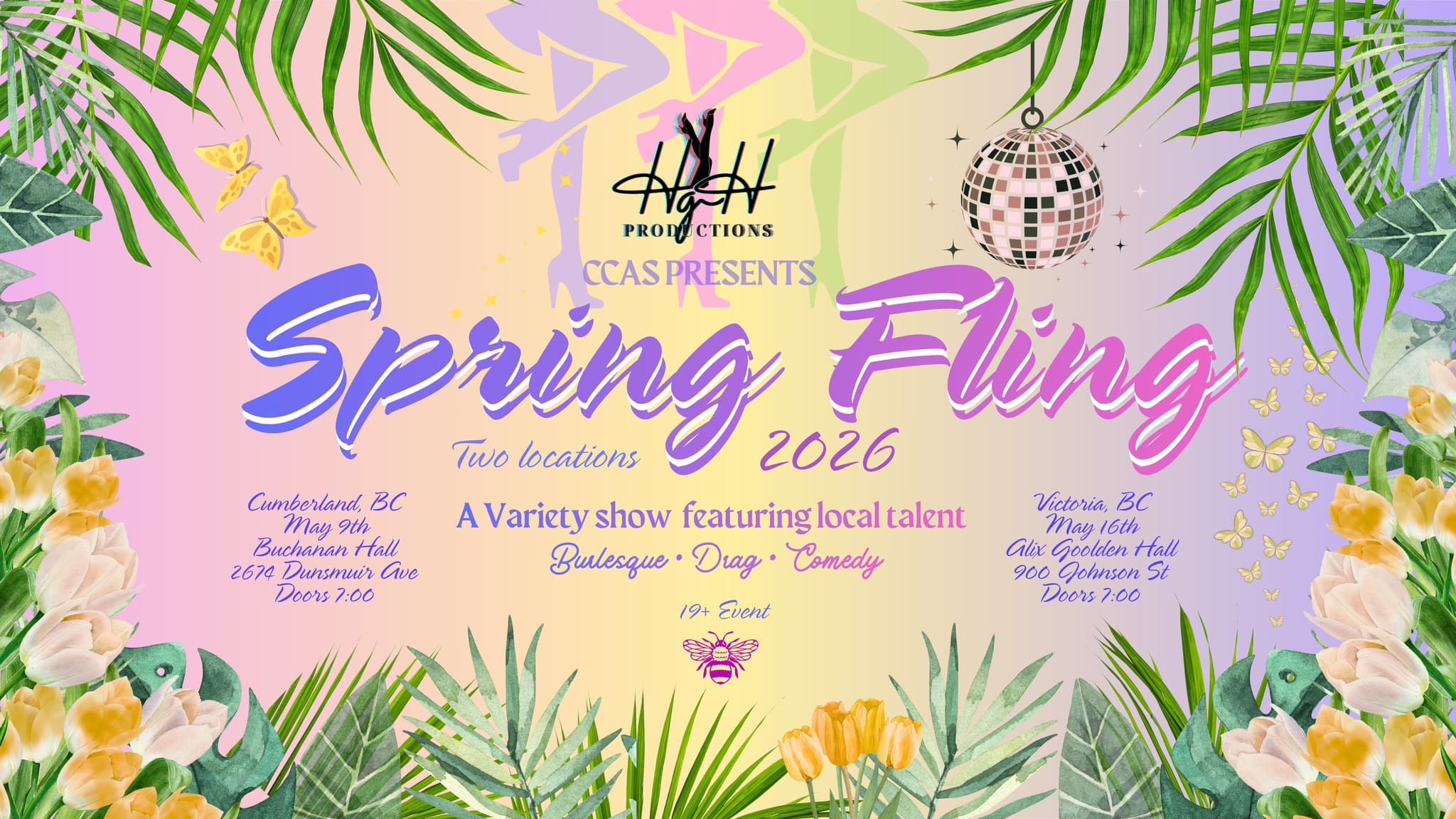 Spring Fling Burlesque at Alix Goolden Hall - 900 Johnson St