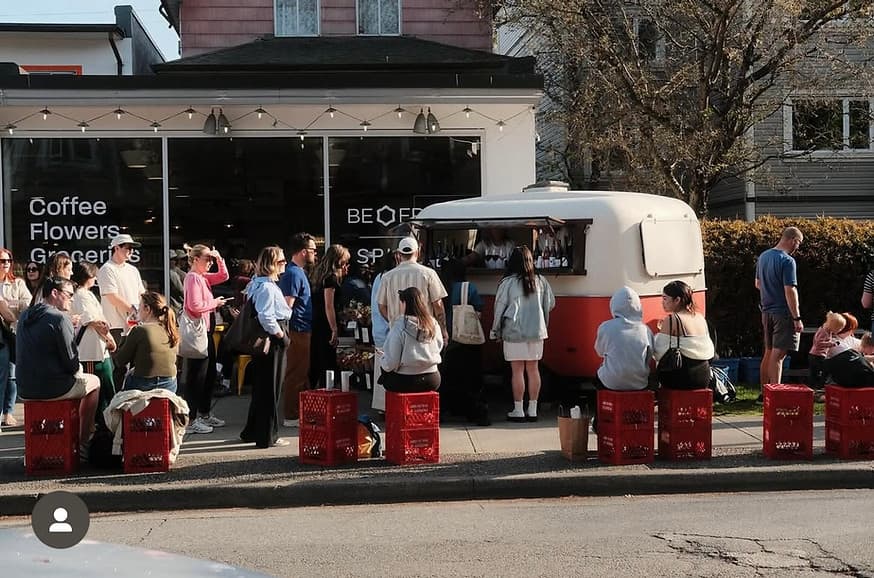 Outdoor Wine Bar at 1900 W 1st Ave, Vancouver, BC V6J 1G6