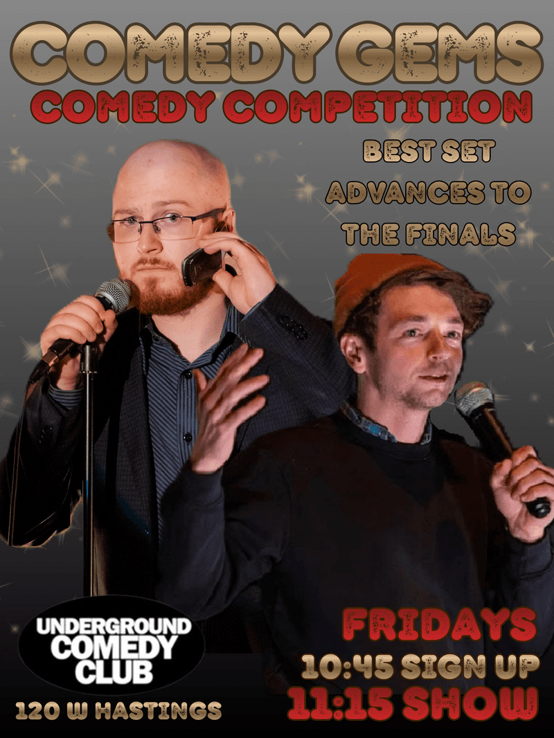 Comedy Gems - Comedy Competition at Underground Comedy Club