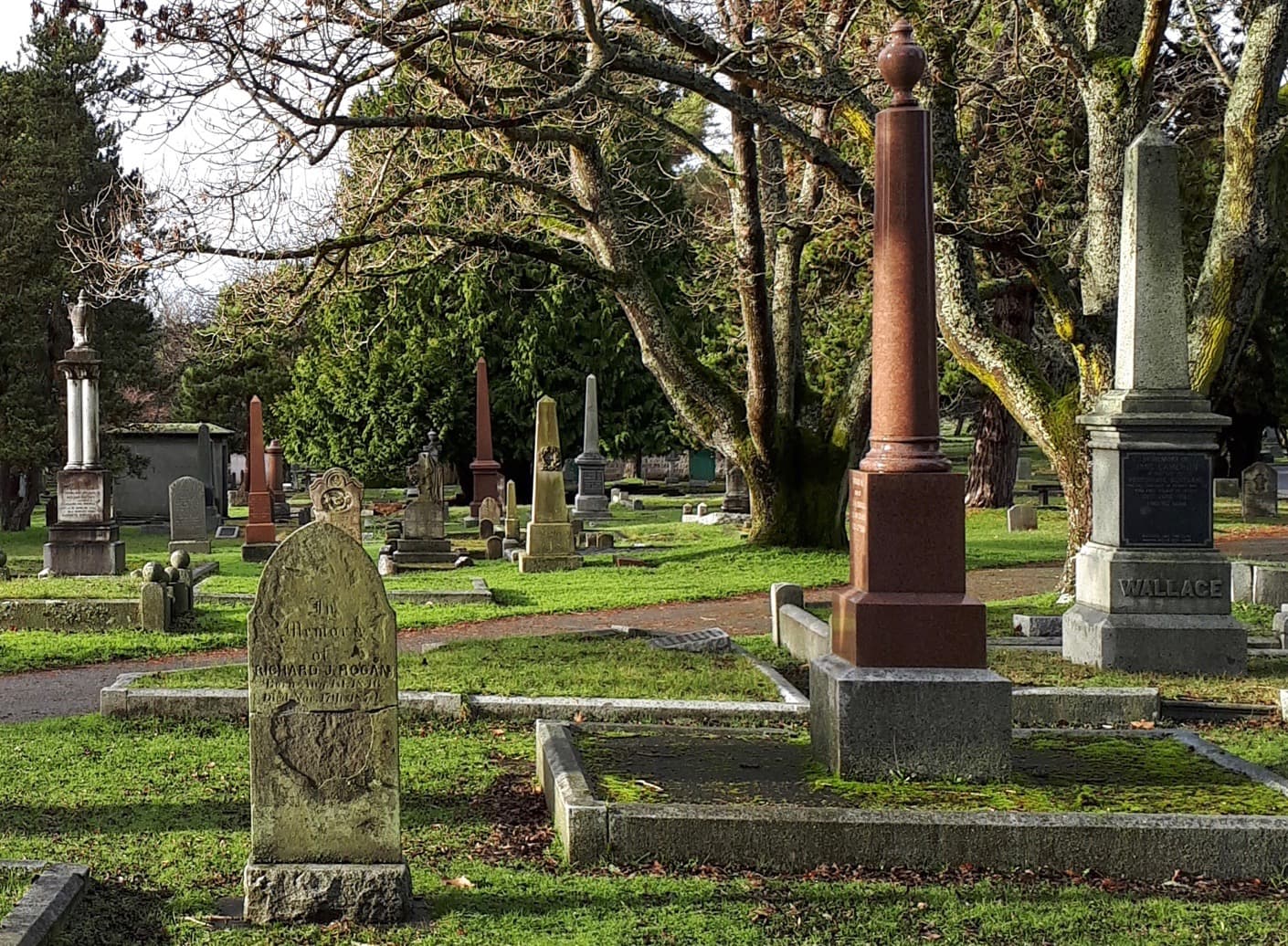 Deaths by Mistake at Ross Bay Cemetery Main Gate, Fairfield Road