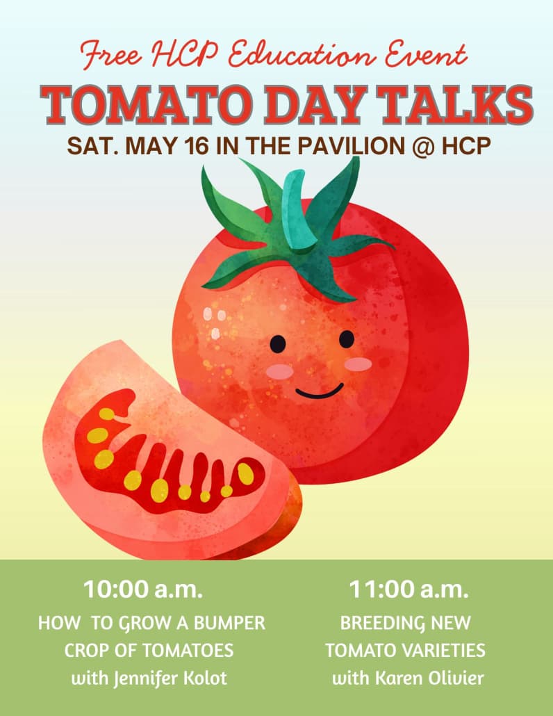 Free Tomato Day Talks at Horticulture Centre Of The Pacific