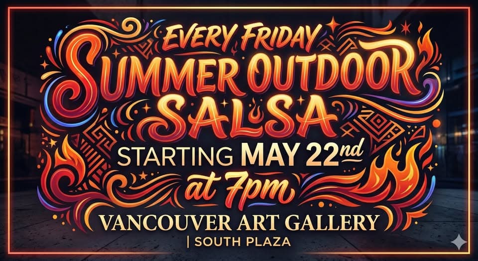 Summer Outdoor Salsa at Vancouver Art Gallery