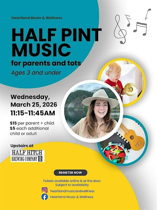 Half Pint Parent & Tot Music: 0-3 Years at Shifra Centre for Wellness Cochrane